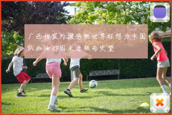 广西恒宸外援感慨世界杯想为中国队加油却因未晋级而失望